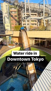 60K views · 344 reactions | In the middle of downtown Tokyo there is a theme park with this water ride that goes in and around the various rides and pathways. It’s located at Tokyo Dome City, home to one of the tallest roller coasters in the world- Thunder Dolphin. #coasterenthusiast #rollercoasters #themepark #japantravel #travel | In The Loop | Facebook