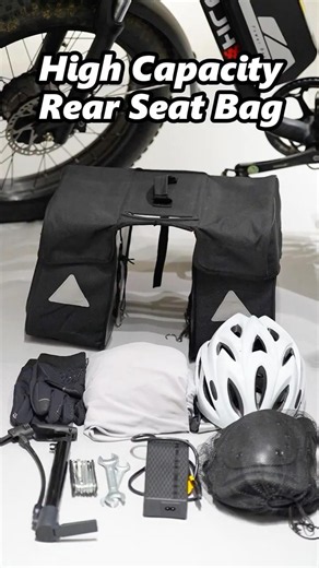 PUJH E-Bike Rear Bag | Storage & Night Visibility Features #ebike #pu3