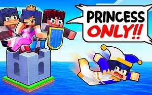 【Aphmau】一位公主被困在骑士岛上_我的世界_游戏动画