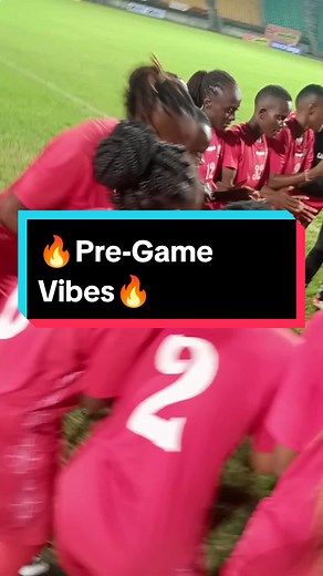 Pre-game vibes! 🙌⚽ Let's do this, Starlets! 💪🔥 #HarambeeStarlets#sportstok #kenyanfootball