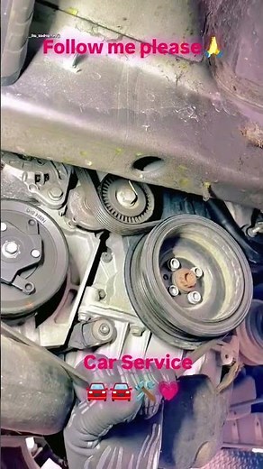 Car Volkswagen Polo alternator belt fitting #car #automobile #mechanic #service #polo #mechaniclife