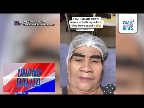 Senior citizen na na-prank sa kunwaring makapal na kilay, kinagigiliwan ng netizens | Unang Balita
