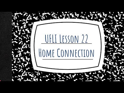 UFLI Foundations Lesson 22 Home Connection