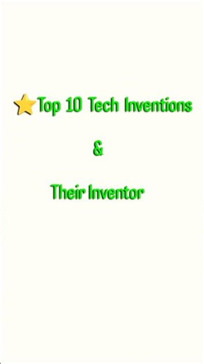 Top 10 Tech Inventions & Their Inventors | Odia Facts | Technology Facts Shorts