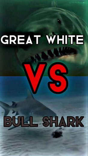 Bull Shark vs Great White Shark - Ultimate Showdown