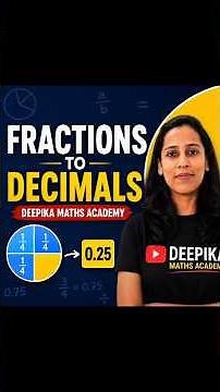 How to Convert Fractions to Decimals | Fractions to decimals