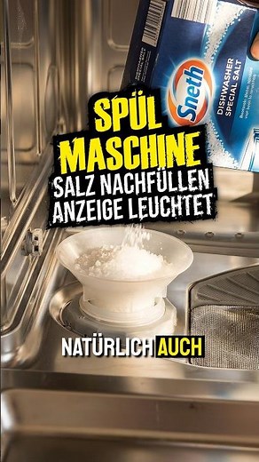 Spülmaschine Salz nachfüllen Anzeige blinkt. #ersatzteilshop #diy #geschirrspüler #spülmaschine