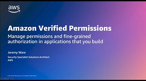 精細授權 – Amazon Verified Permissions 資源 – AWS