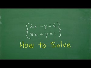 How do you solve this System? Let’s learn the steps…