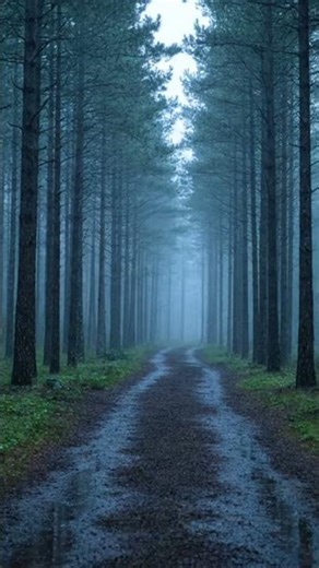 🌙 Static Midnight Forest with Light Rain | Calm Night Ambience (No Music)