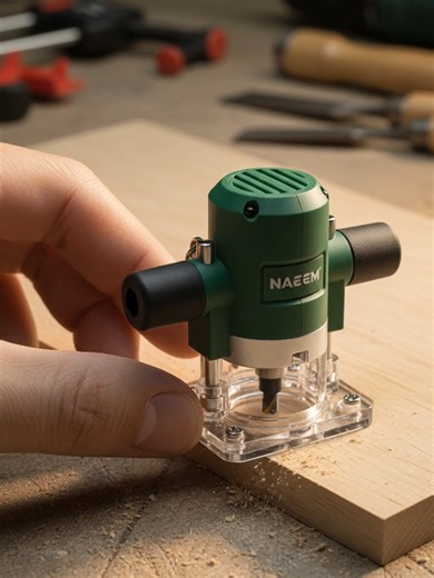 Mini Wood Router Trimmer Demonstration