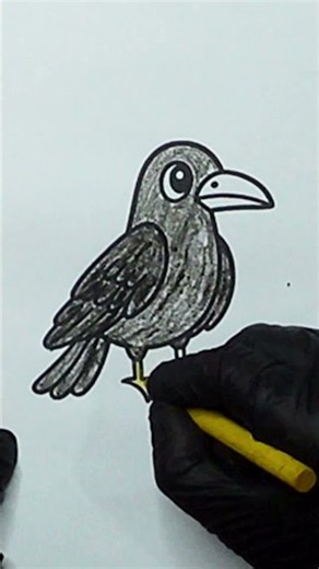 Crow Coloring For Kids | Learn Colors for Kids #crow #EasyColoring #ColoringForToddlers