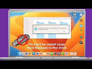 How to Fix MacBook to Pen Drive Copy Error “Can’t be copied because it is too large”