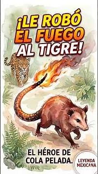 El Tlacuache: El Héroe que Robó el Fuego. Leyenda Huichol.