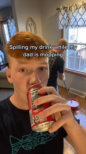 I think that was a tad excessive | spilling with mop