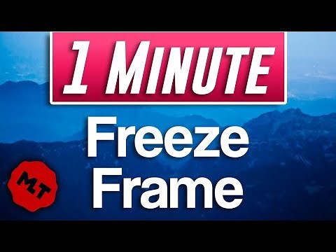 How to Freeze Frame in Shotcut