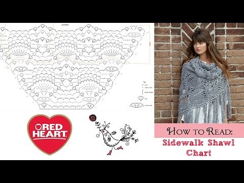 How to Read: Sidewalk Shawl Crochet Chart