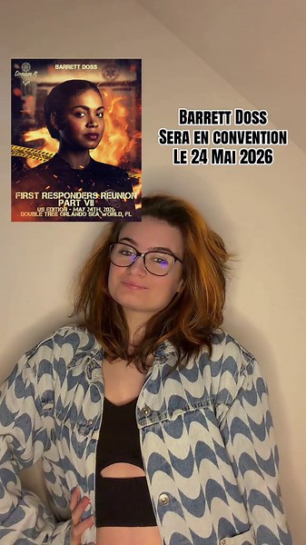 Barrett Doss sera en convention le 24 Mai 2026 ( uniquement ) à Orlando avec @Dream it Conventions 😉 #barrettdoss #convention #annonce #info #paris