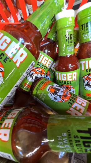 Stocking up on the essentials means Tiger Sauce, Tiger Sauce... and more Tiger Sauce 🛒😉💥 | Tiger Sauce