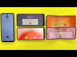 Horizontal Incoming Call on Samsung Z Flip3/ Flip5/ Galaxy A51 & A31 | Outgoing Call Redmi 10C