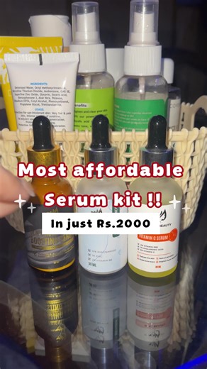 Sirf Rs.2000 mai 3 serum from @Real beauty code: BA5 . . . . . . . . #viral #trending #affordable #skincare #serum