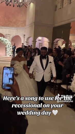 Our receasional song was perfect 🥰 #weddingtiktok #wedding #weddingrecessional #weddingrecessionalsong #blackbride #bridetok #2023bride #foryoupage