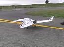 Long EZ RC model airplane crashes on maiden flight