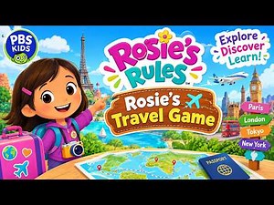 Rosie’s Rules: Rosie’s Travel Game ✈️🗺️ | PBS KIDS Game | Fun Kids Full Gameplay