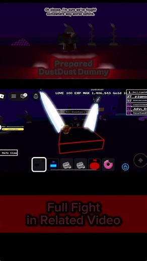 Prepared DD Dummy //Tanquix UTMM\| #undertale #roblox #utmm #tanquix #games #bossfight #dustdust