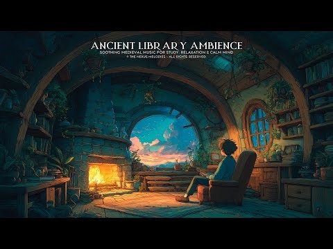 Soothing Medieval Music for Study, Relaxation & Calm Mind | Ancient Library Ambience
