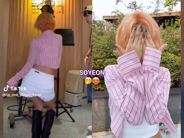 Soyeon of (G)I-DLE Teaching Klaxon Performance Moments