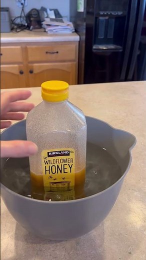 Liquify Crystalized Honey #kitchenhacks #honey