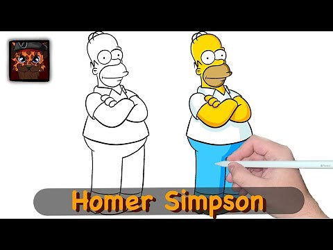 How to Draw Homer Simpson | Easy Tutorial for Beginners