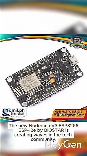 ¡Desbloquea el poder del IoT! Placa de desarrollo WiFi NodeMCU V3 ESP8266 🔧 #ESP8266 #arduino #iot
