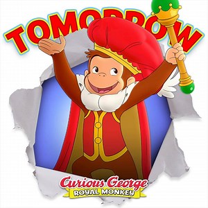 TOMORROW'S THE DAY! Curious George goes on a royal adventure fit for a king in Curious George: Royal Monkey tomorrow http://uni.pictures/CGRM | Curious George