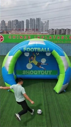 Custom inflatable soccer shooting game, an essential soccer game during the World Cup. #worldcup