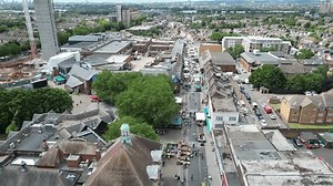 Walthamstow Market East London Uk Droneaerial Stock Footage Video (100% Royalty-free) 1106326081 | Shutterstock