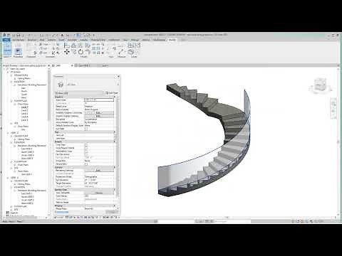 Revit circular glass balustrade using in place massing