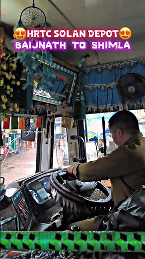 New HRTC Tata BS6 Bus 🔥 | Baijnath to Shimla Mountain Drive 🏔️🚌