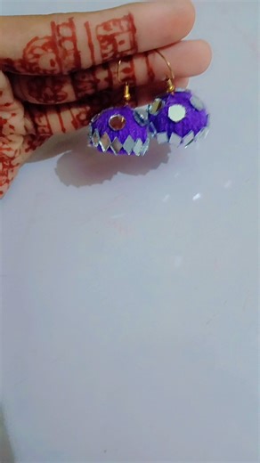 easy earring diy ✨️♥️ #shorts #diy