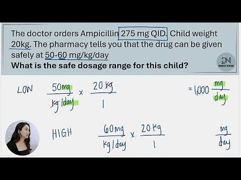 Pediatric Safe Dosage Range Math Calculations