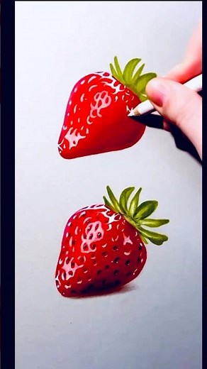 How to Draw a Realistic Strawberry