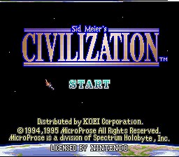 Sid Meier’s Civilization (SNES) - online game | RetroGames.cz