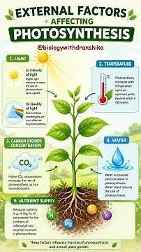 External Factors Affecting Photosynthesis #external #photosynthesis #light #temperature #neet