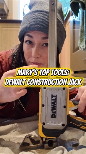 Mary-Anne Bowcott on Instagram: "Another episode of Mary’s Top Tools! Let me show you this hot little number, the @dewalttough Construction Jack! 340lb lift capacity with 8 3/4” max lift, I use this tool WAY more than I thought I would! • • #dewalt #dewalttools #dewaltpartner #theladyplumber #marystoptools"