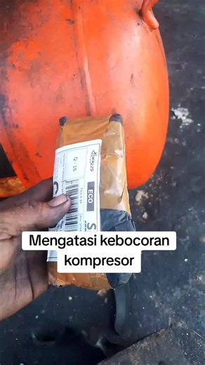 Mengatasi kebocoran kran angin kompresor, #motorcycle