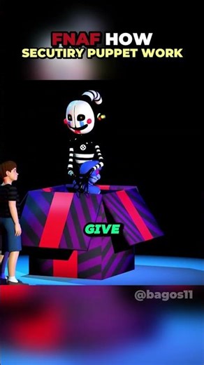 FNAF How Security Puppet Work😨 #shorts #fnaf #horror @bagos11