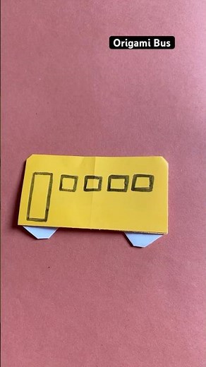 Origami Bus Easy Making | How to make easy Paper Toy Bus | Paper Bus Craft