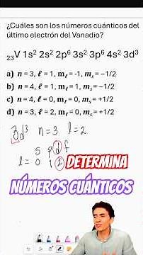 Vanadium Quantum Numbers (Step-by-Step Example) | Chemistry | Chemistry