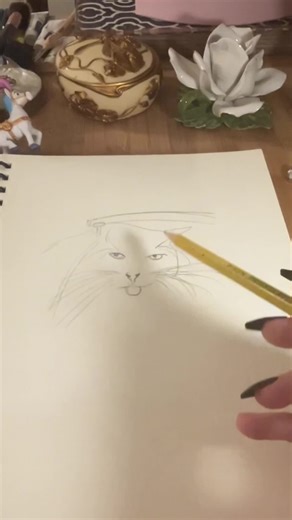 Sketch of the day ASMR (cute animals) Drawing sounds, visual asmr